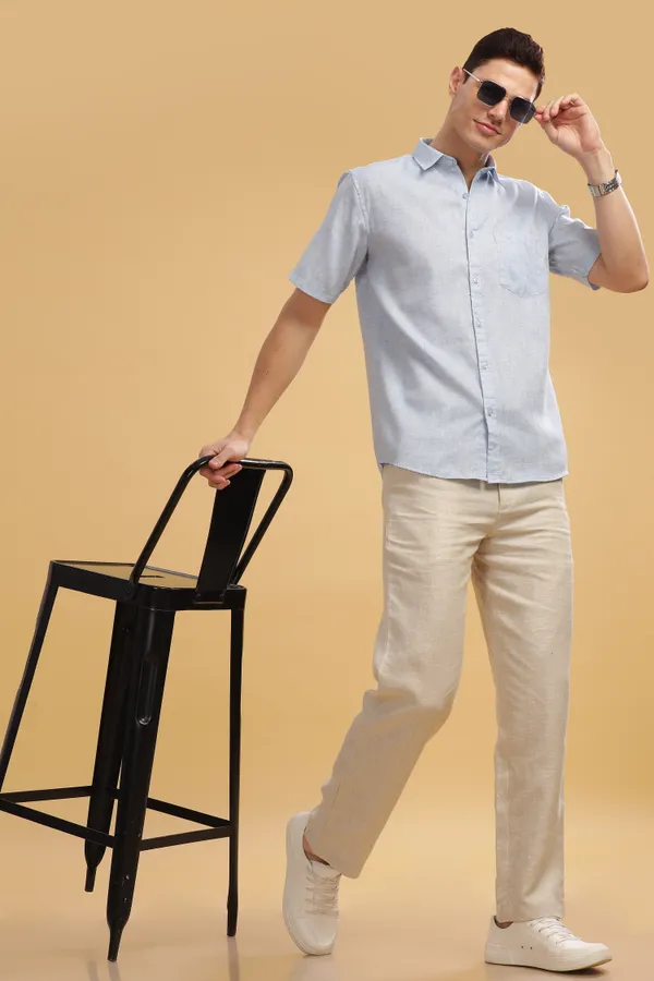 Skyblue_Linen_Cotton_Shirt_For_Men