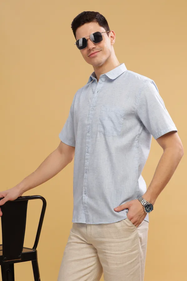 Skyblue_Linen_Cotton_Shirt_For_Men