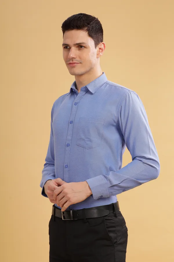 Blue_Oxford_Cotton_Shirt_For_Men