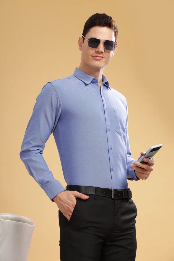 Blue_Oxford_Cotton_Shirt_For_Men