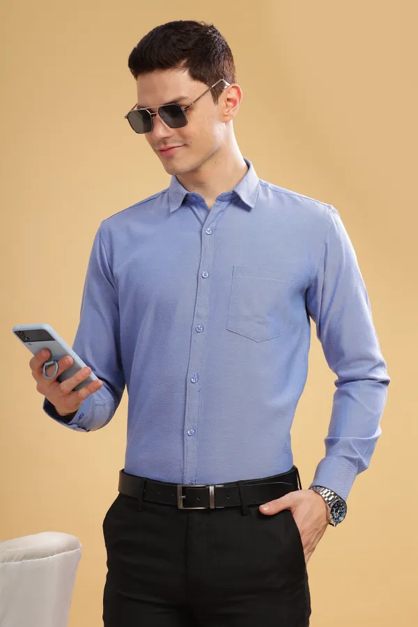 Blue_Oxford_Cotton_Shirt_For_Men