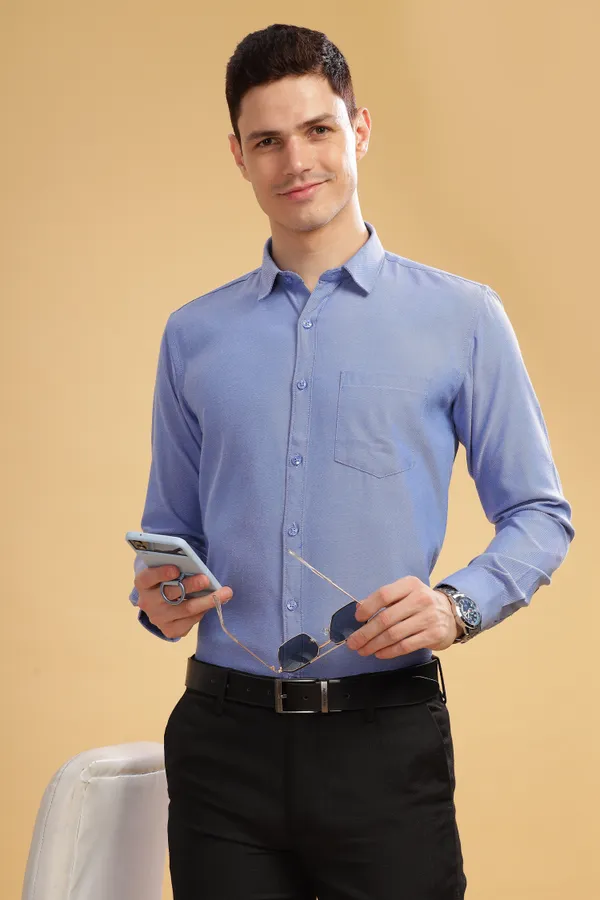Blue_Oxford_Cotton_Shirt_For_Men