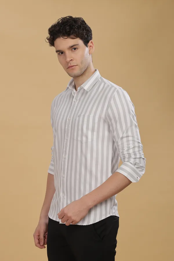 Grey_&_White_Oxford_Cotton_Stripes_Shirt_For_Men