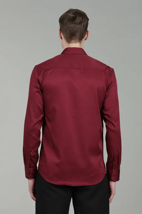 Men_Imported_Satin_Partywear_Shirt_–_Maroon/Wine,_Spread_Collar,_Full_Sleeves