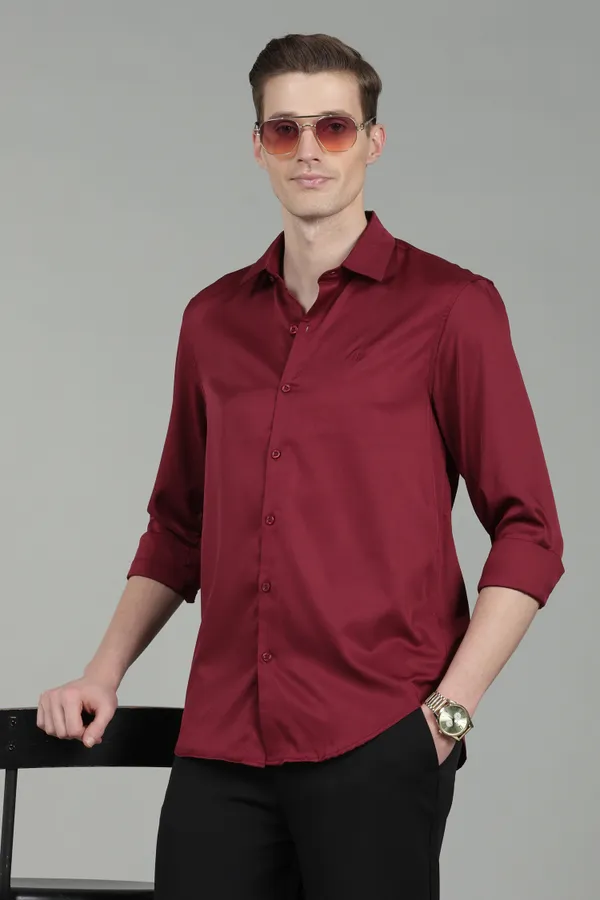 Men_Imported_Satin_Partywear_Shirt_–_Maroon/Wine,_Spread_Collar,_Full_Sleeves