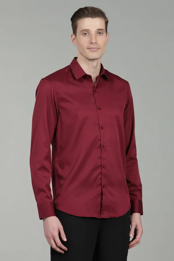 Men_Imported_Satin_Partywear_Shirt_–_Maroon/Wine,_Spread_Collar,_Full_Sleeves
