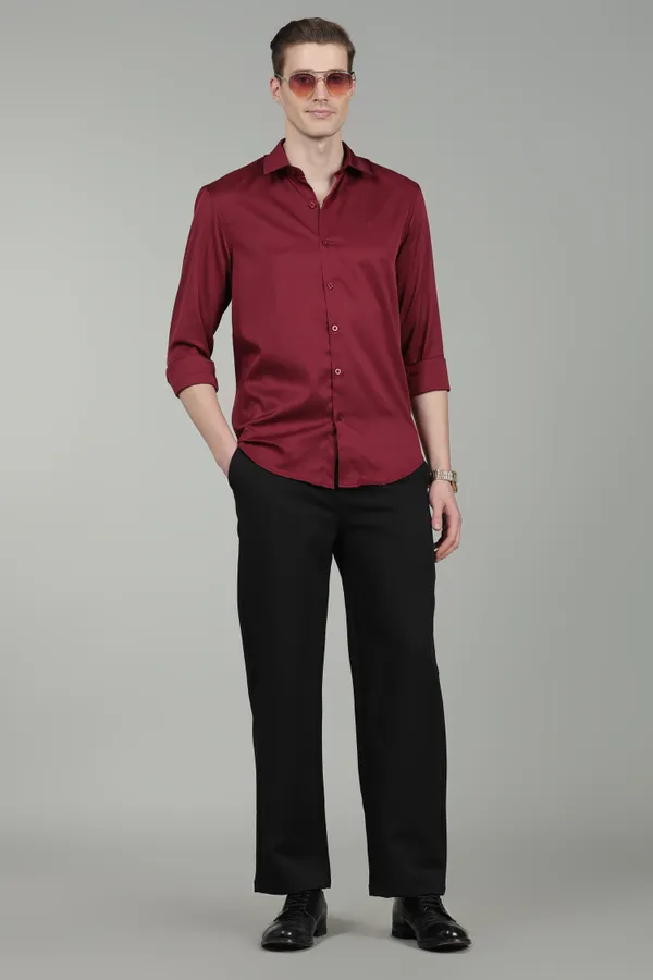 Men_Imported_Satin_Partywear_Shirt_–_Maroon/Wine,_Spread_Collar,_Full_Sleeves