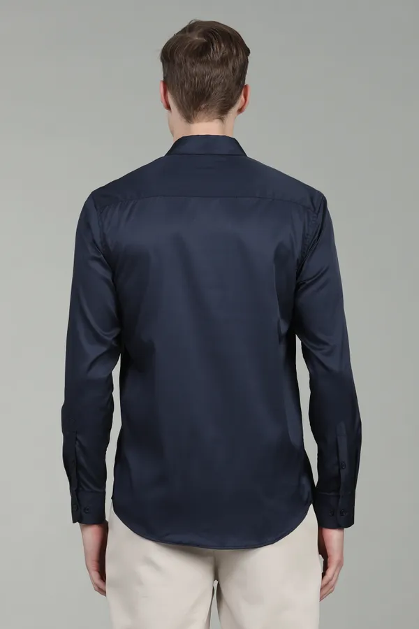 Men_Imported_Satin_Partywear_Shirt_–_Navy_Blue,_Spread_Collar,_Full_Sleeves