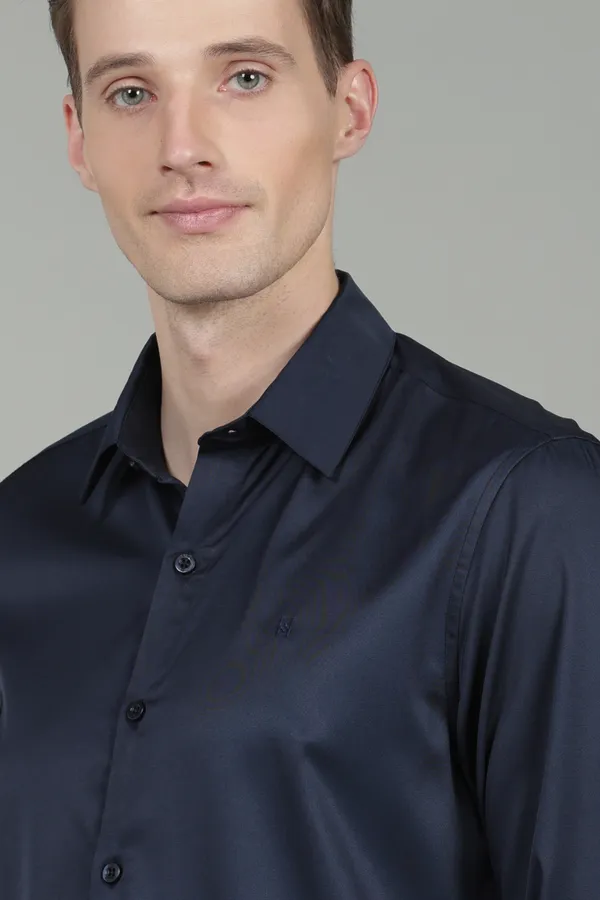 Men_Imported_Satin_Partywear_Shirt_–_Navy_Blue,_Spread_Collar,_Full_Sleeves