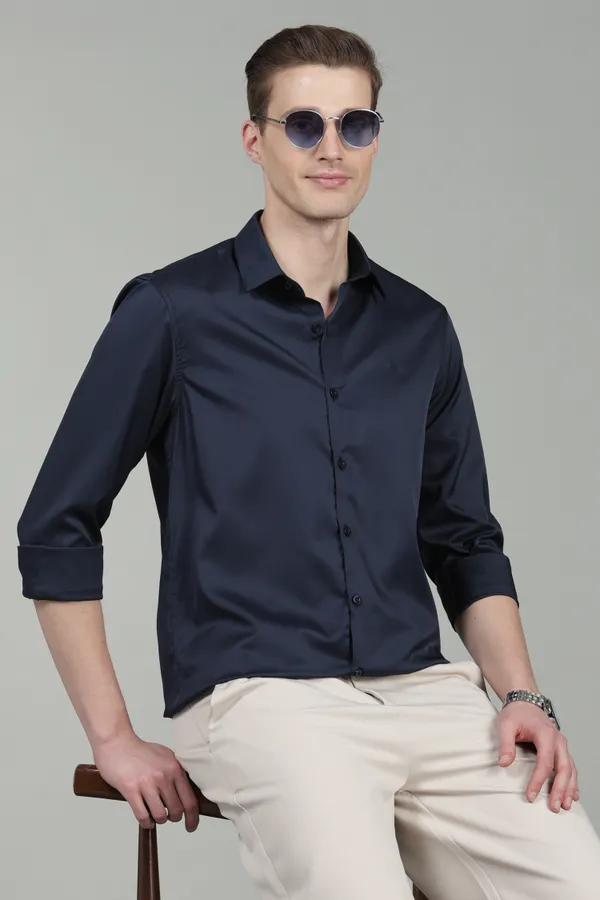 Men_Imported_Satin_Partywear_Shirt_–_Navy_Blue,_Spread_Collar,_Full_Sleeves
