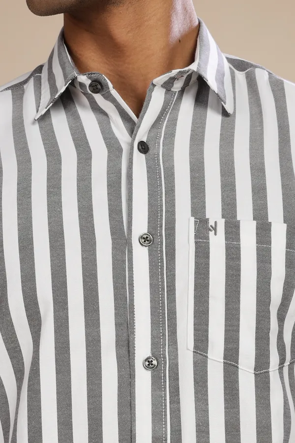 Charcoal_Oxford_Cotton_Stripes_Shirt_For_Men