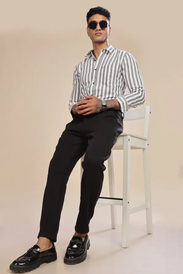 Charcoal_Oxford_Cotton_Stripes_Shirt_For_Men