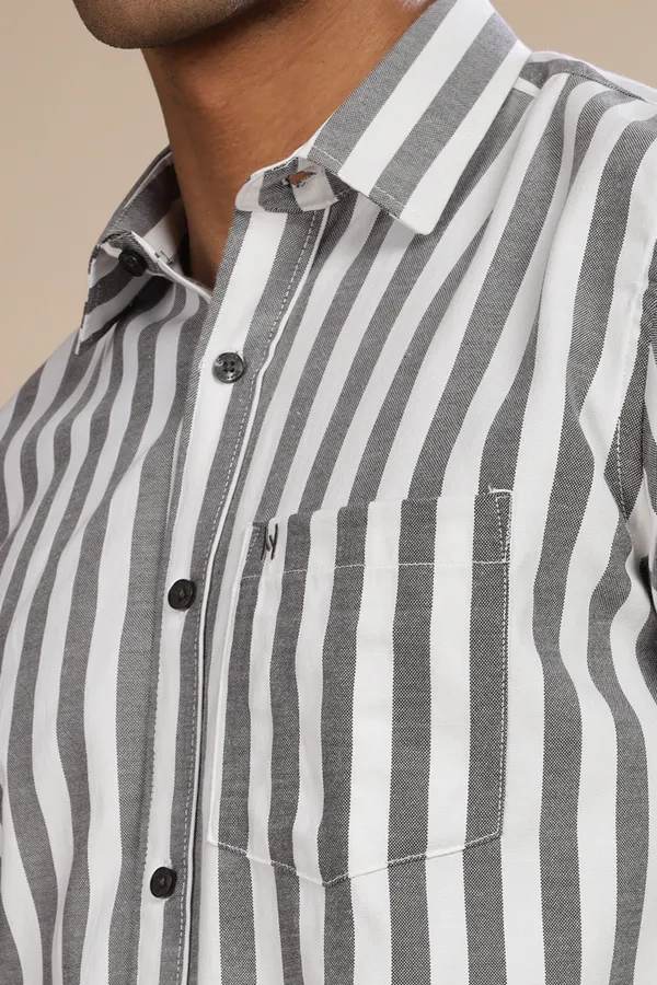 Charcoal_Oxford_Cotton_Stripes_Shirt_For_Men