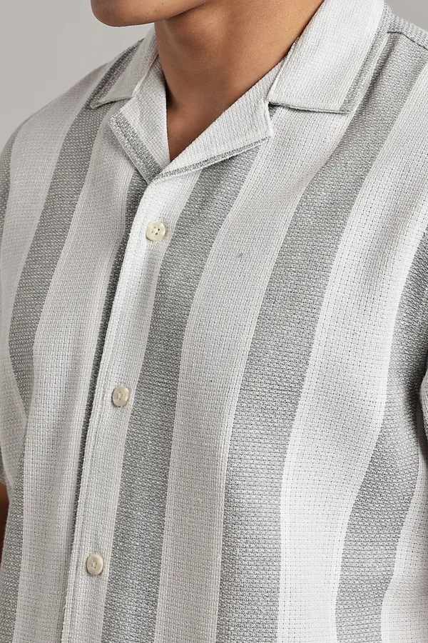 Grey_&_White_Cotton_Blend_Vertical_Stripe_Cuban_Shirt_For_Men