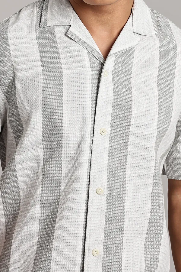 Grey_&_White_Cotton_Blend_Vertical_Stripe_Cuban_Shirt_For_Men