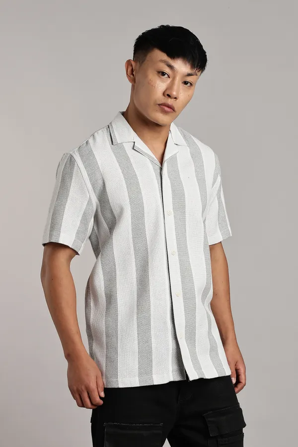 Grey_&_White_Cotton_Blend_Vertical_Stripe_Cuban_Shirt_For_Men