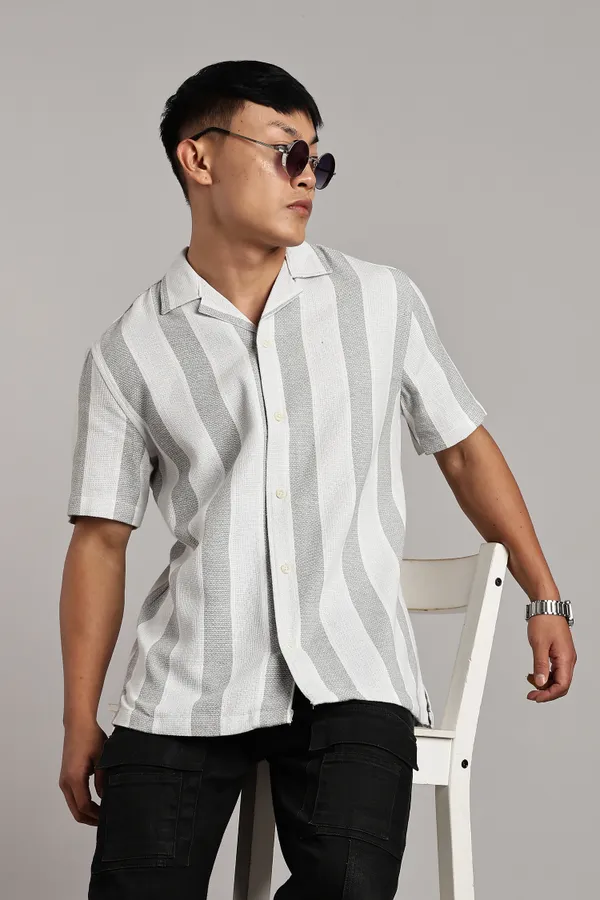 Grey_&_White_Cotton_Blend_Vertical_Stripe_Cuban_Shirt_For_Men
