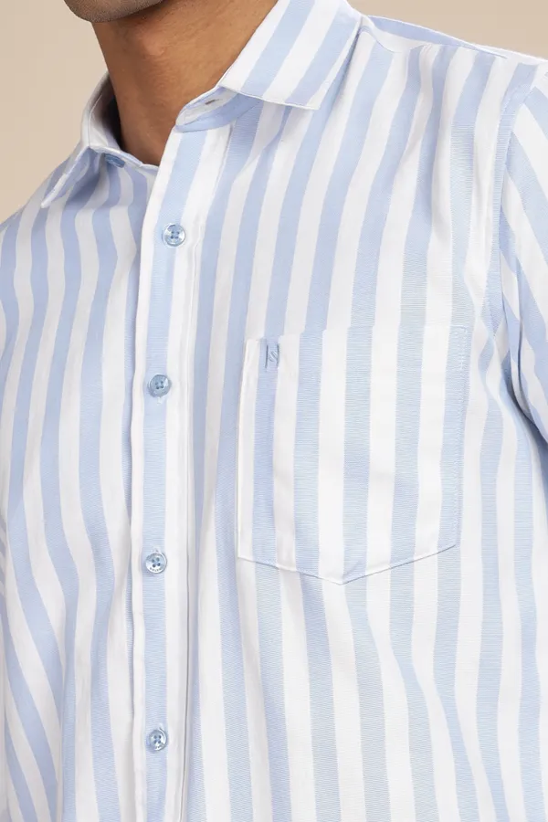 Light_Blue_Oxford_Cotton_Stripes_Shirt_For_Men