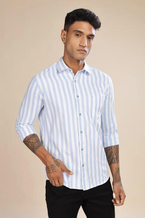 Light_Blue_Oxford_Cotton_Stripes_Shirt_For_Men