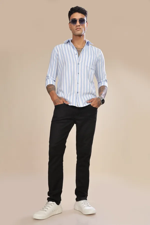 Light_Blue_Oxford_Cotton_Stripes_Shirt_For_Men