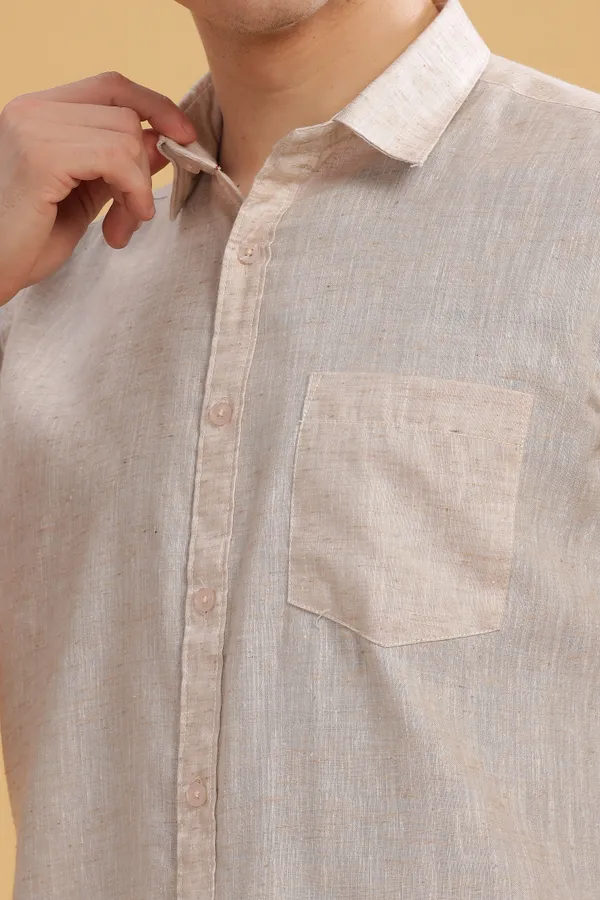 Off_White_Linen_Cotton_Shirt_For_Men