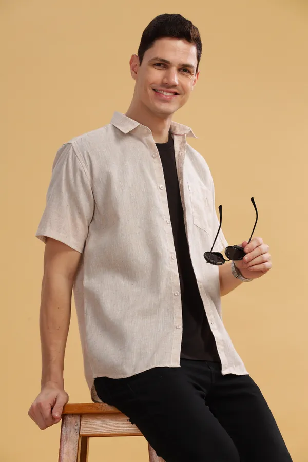Off_White_Linen_Cotton_Shirt_For_Men