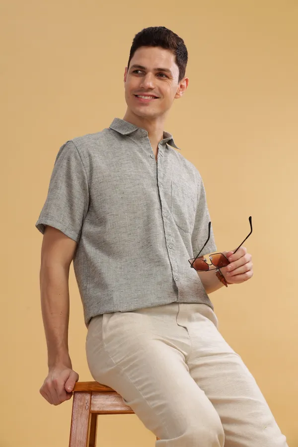 Grey_Linen_Cotton_Shirt_For_Men