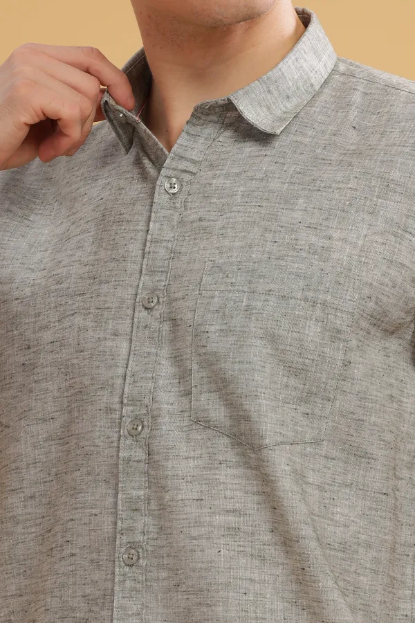 Grey_Linen_Cotton_Shirt_For_Men