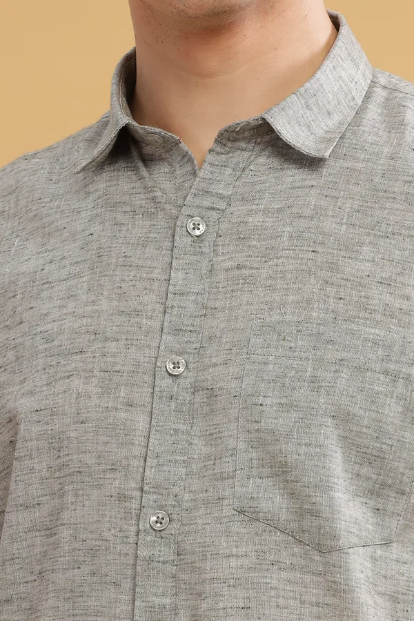 Grey_Linen_Cotton_Shirt_For_Men