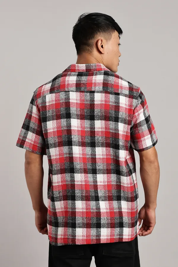 Multicolor_Cotton_Blend_Cuban_Half-Sleeve_Shirt_For_Men