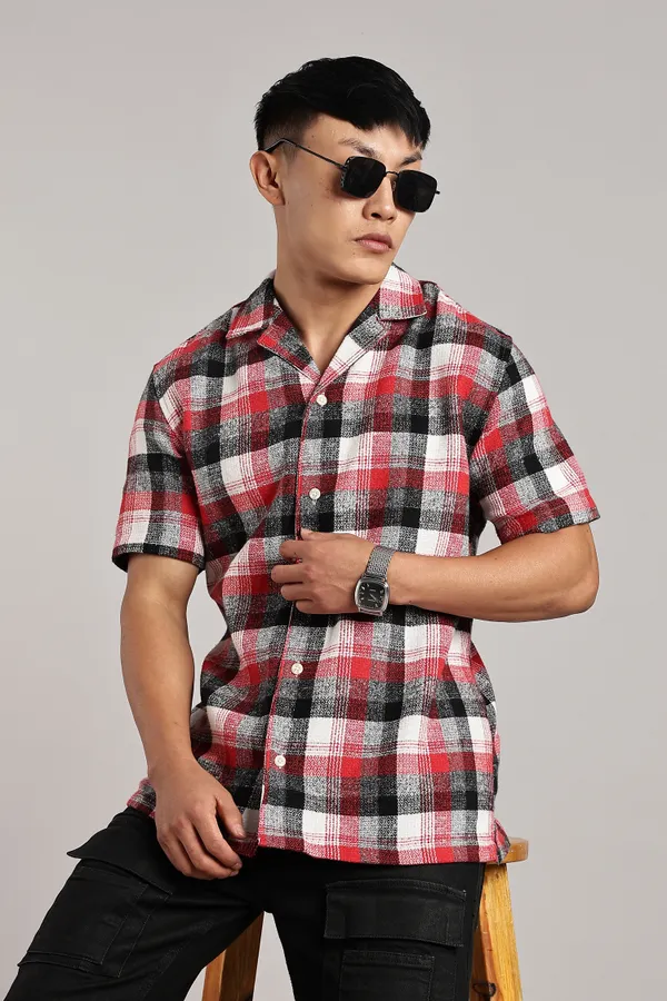 Multicolor_Cotton_Blend_Cuban_Half-Sleeve_Shirt_For_Men