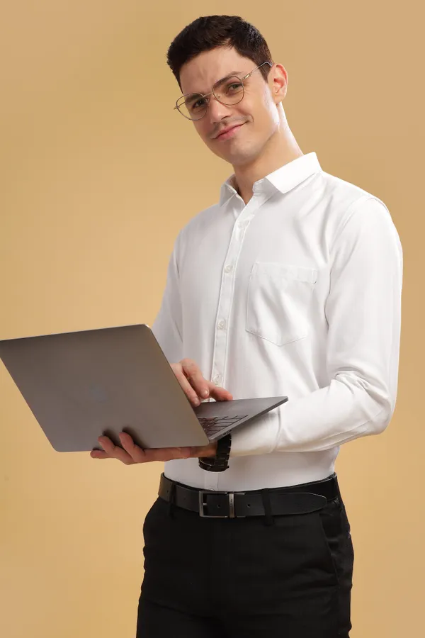 White_Oxford_Cotton_Shirt_For_Men