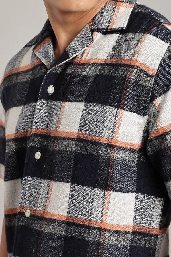 Multicolor_Cotton_Blend_Checkered_Cuban_Half-Sleeve_Shirt_For_Men