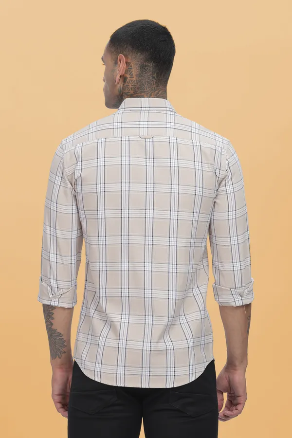 Beige_Oxford_Cotton_Checks_Shirt_For_Men