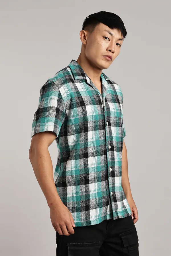 Multicolor_Cotton_Blend_Cuban_Half-Sleeve_Shirt_For_Men
