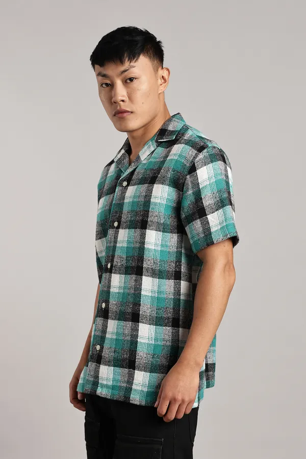 Multicolor_Cotton_Blend_Cuban_Half-Sleeve_Shirt_For_Men