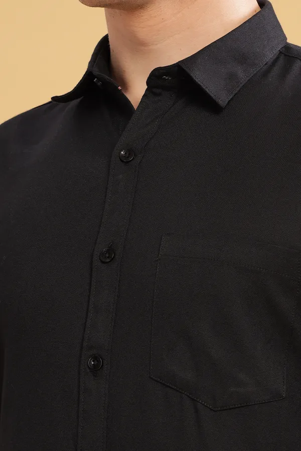 Black_Oxford_Cotton_Shirt_For_Men