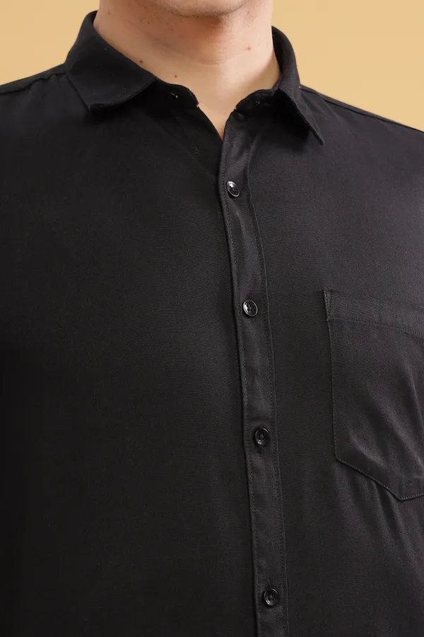 Black_Oxford_Cotton_Shirt_For_Men