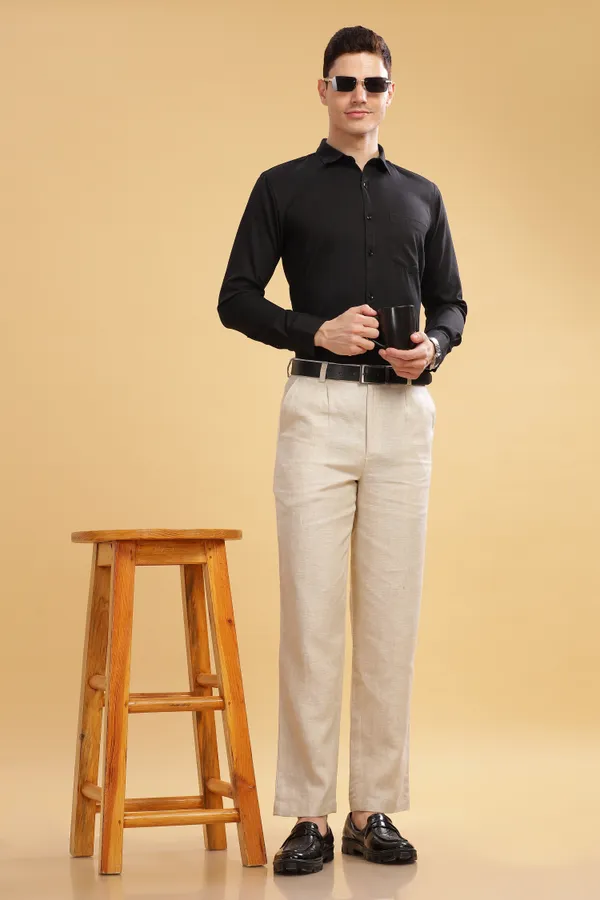 Black_Oxford_Cotton_Shirt_For_Men