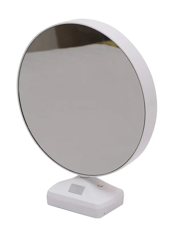 White_Plastic_Glass_Round_Shape_With_Magic_Mirror_For_Home_&_Decor