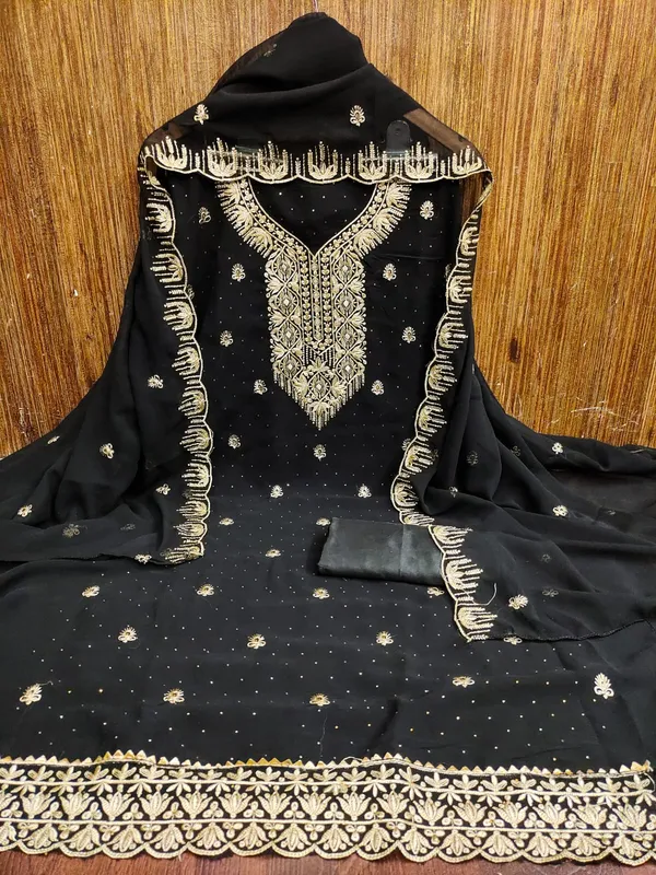 Black_Premium_Georgette_Zari_Dress_Material_For_Women_&_Girls