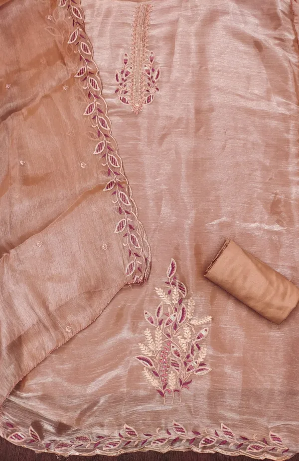 Rust_Premium_Barbarik_Silk_Dress_Material_For_Women_&_Girls