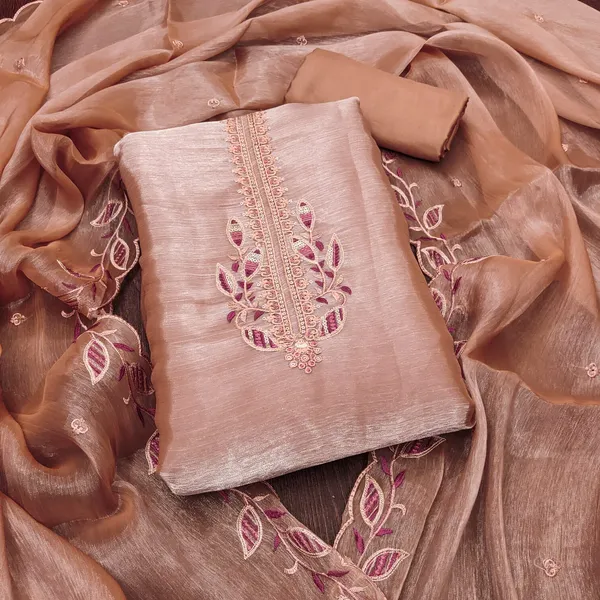 Rust_Premium_Barbarik_Silk_Dress_Material_For_Women_&_Girls