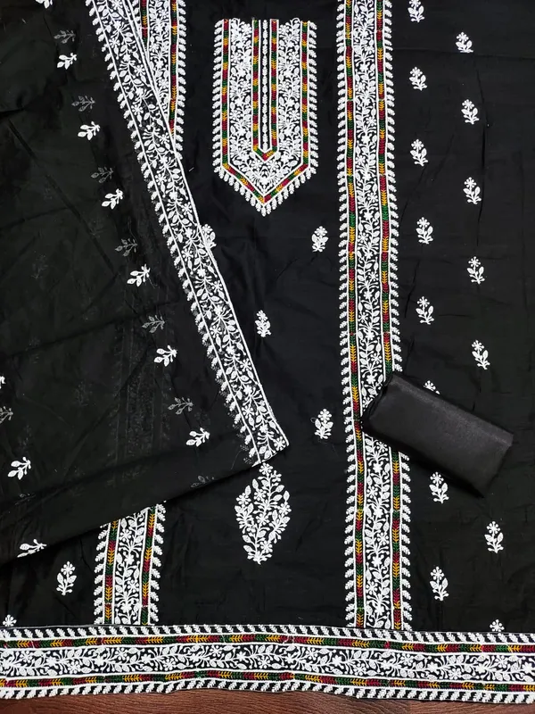Black_Premium_Modal_With_Lakhnavi_Work_Dress_Material_For_Women_&_Girls