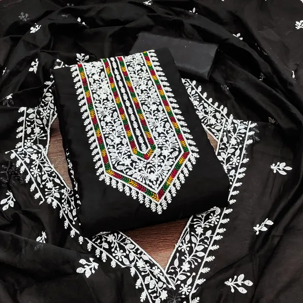Black_Premium_Modal_With_Lakhnavi_Work_Dress_Material_For_Women_&_Girls