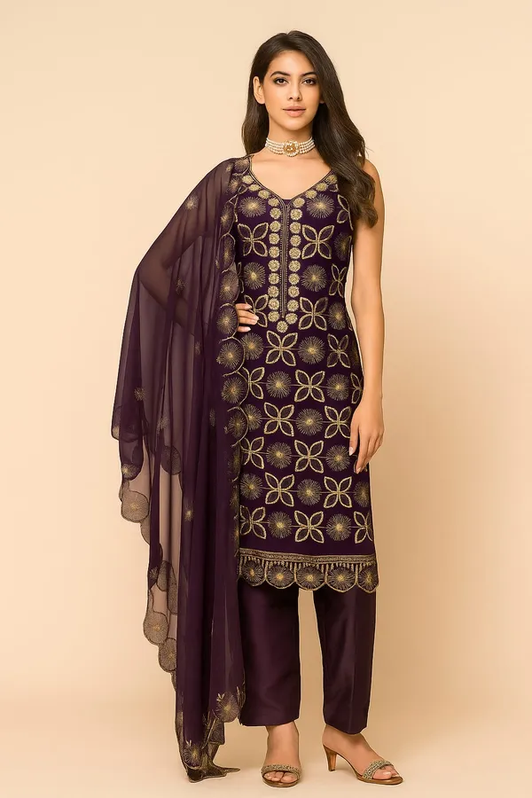 Purple_Premium_Georgette_Zari_Dress_Material_For_Women_&_Girls
