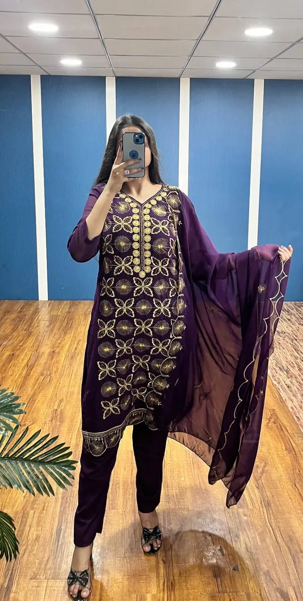 Purple_Premium_Georgette_Zari_Dress_Material_For_Women_&_Girls