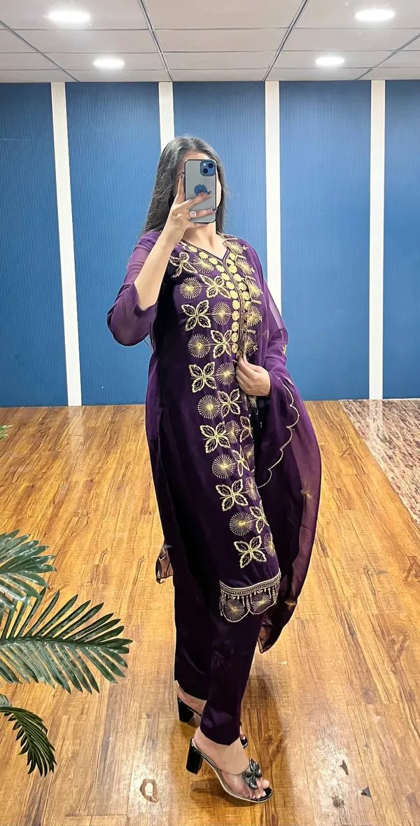 Purple_Premium_Georgette_Zari_Dress_Material_For_Women_&_Girls