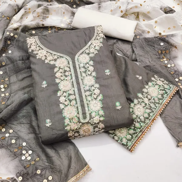 Grey_Premium_Coco_Silk_Dress_Material_For_Women_&_Girls