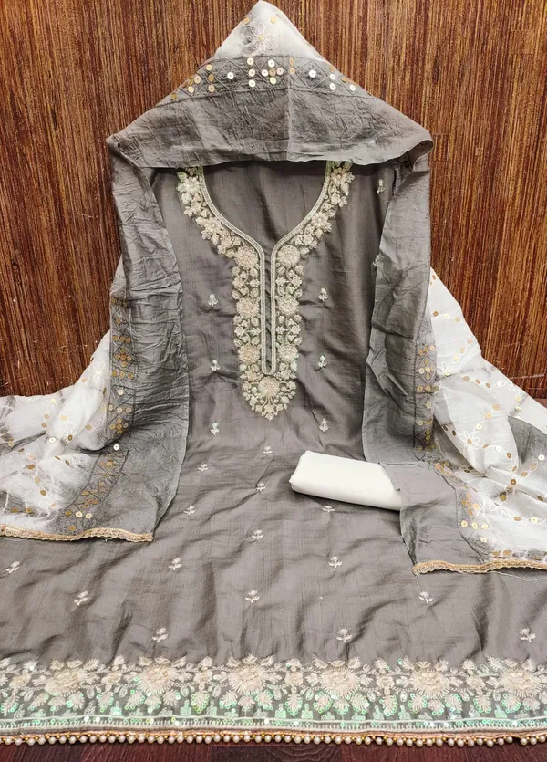 Grey_Premium_Coco_Silk_Dress_Material_For_Women_&_Girls